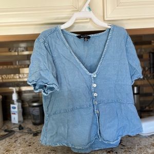 S blue top